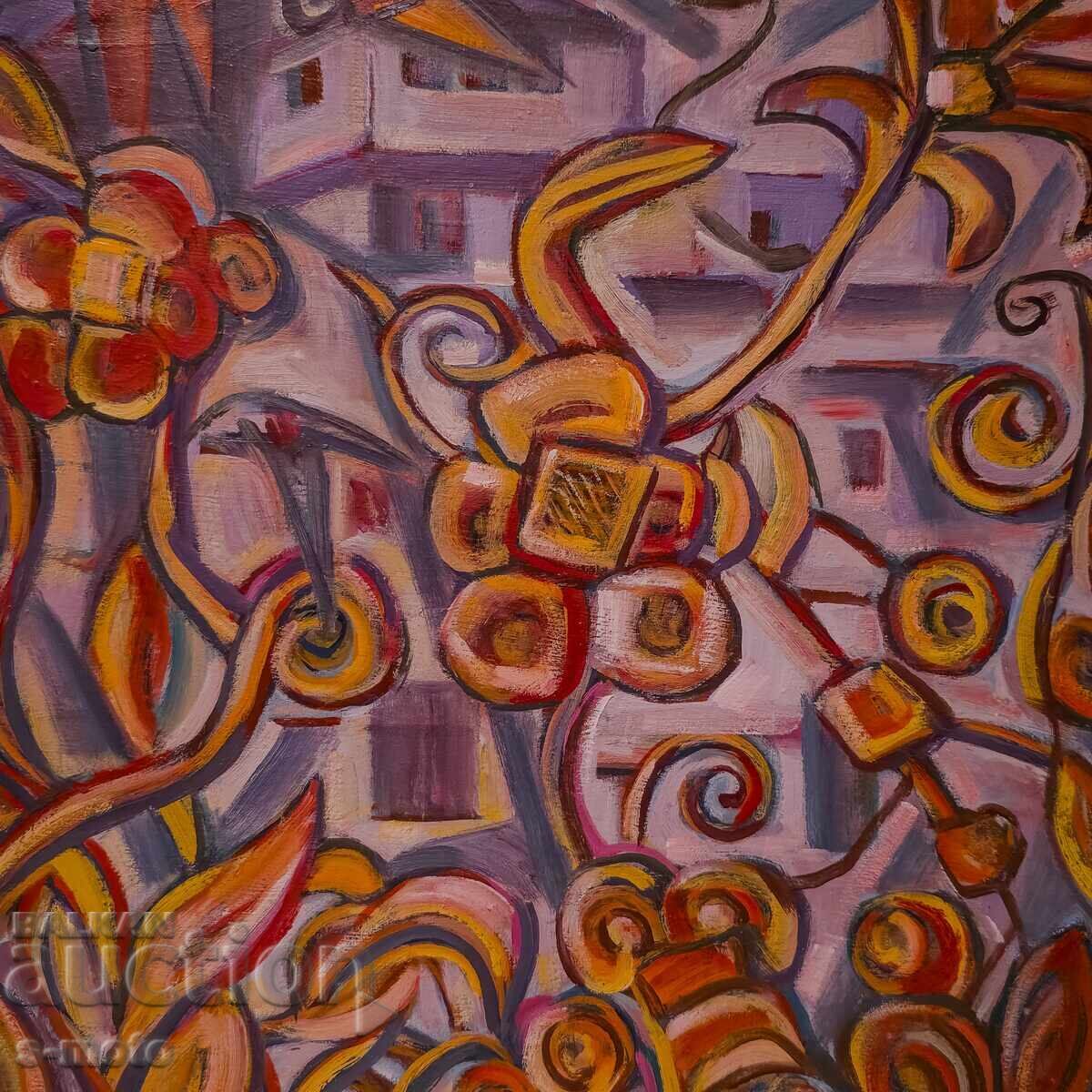 Στογιάν Ντομούστσιεφ/ 1935 - 2021 ελαιογραφία τοπίο - 7