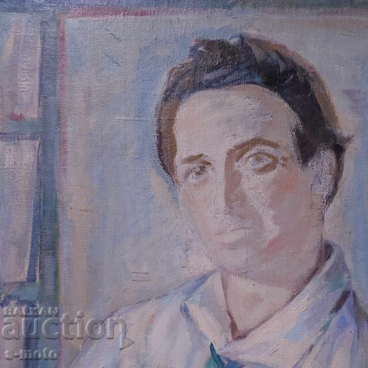 Auction  Tsvetana Kosturkova / 1914 - 2011 / oil portrait 1984