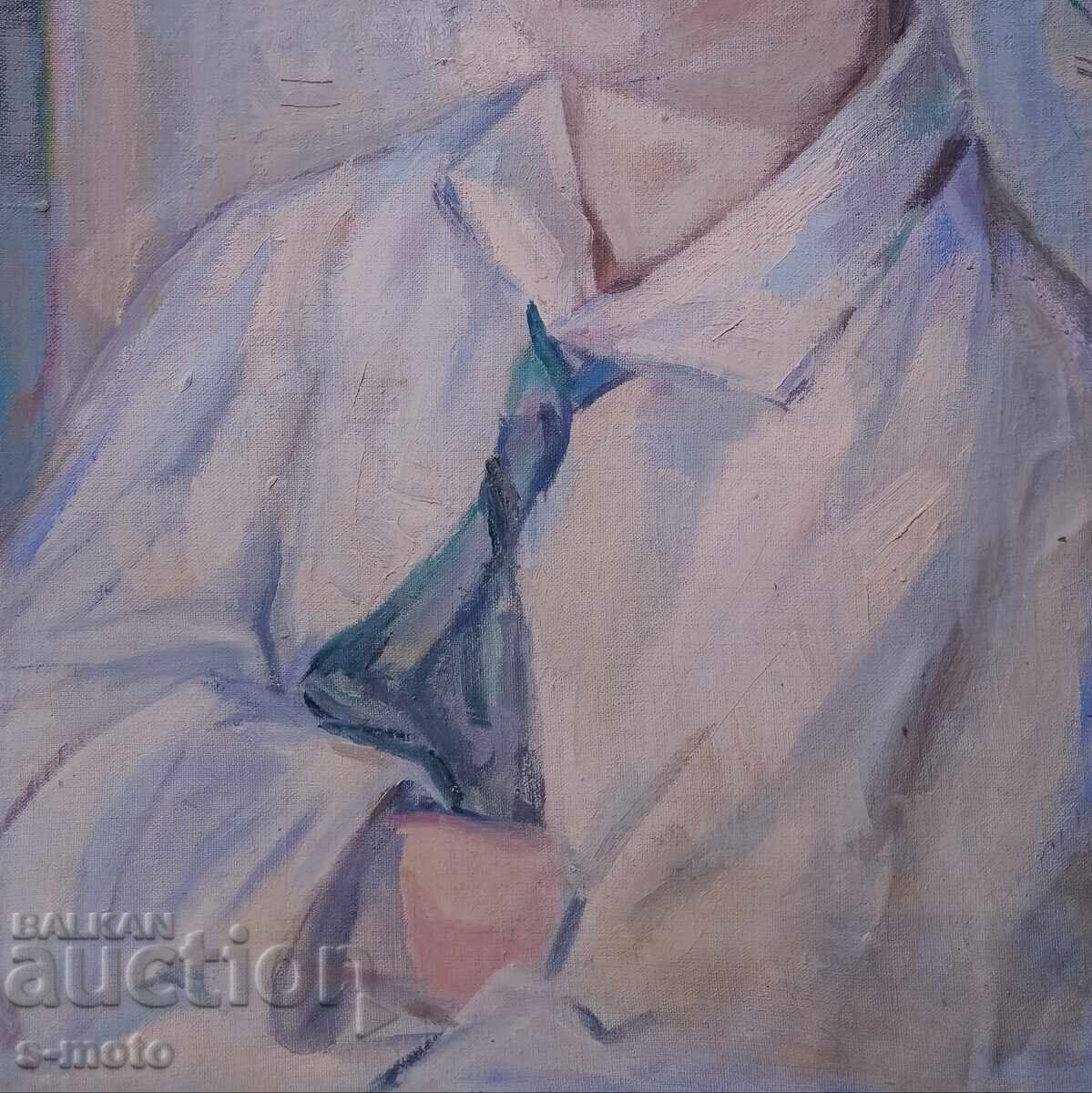 Tsvetana Kosturkova / 1914 - 2011 / oil portrait 1984 - 5