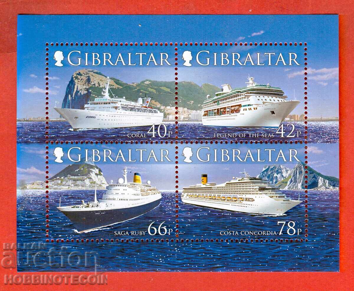 ΓΙΒΡΑΛΤΑΡ GIBRALTAR Κρουαζιερόπλοια ΟΝΟΜΑΣΤΙΚΗ ΑΞΙΑ 2.36 MNH ΜΠΛΟΚ