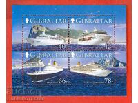 GIBRALTAR Cruise Ships FACE VALUE 2.36 MNH BLOCK