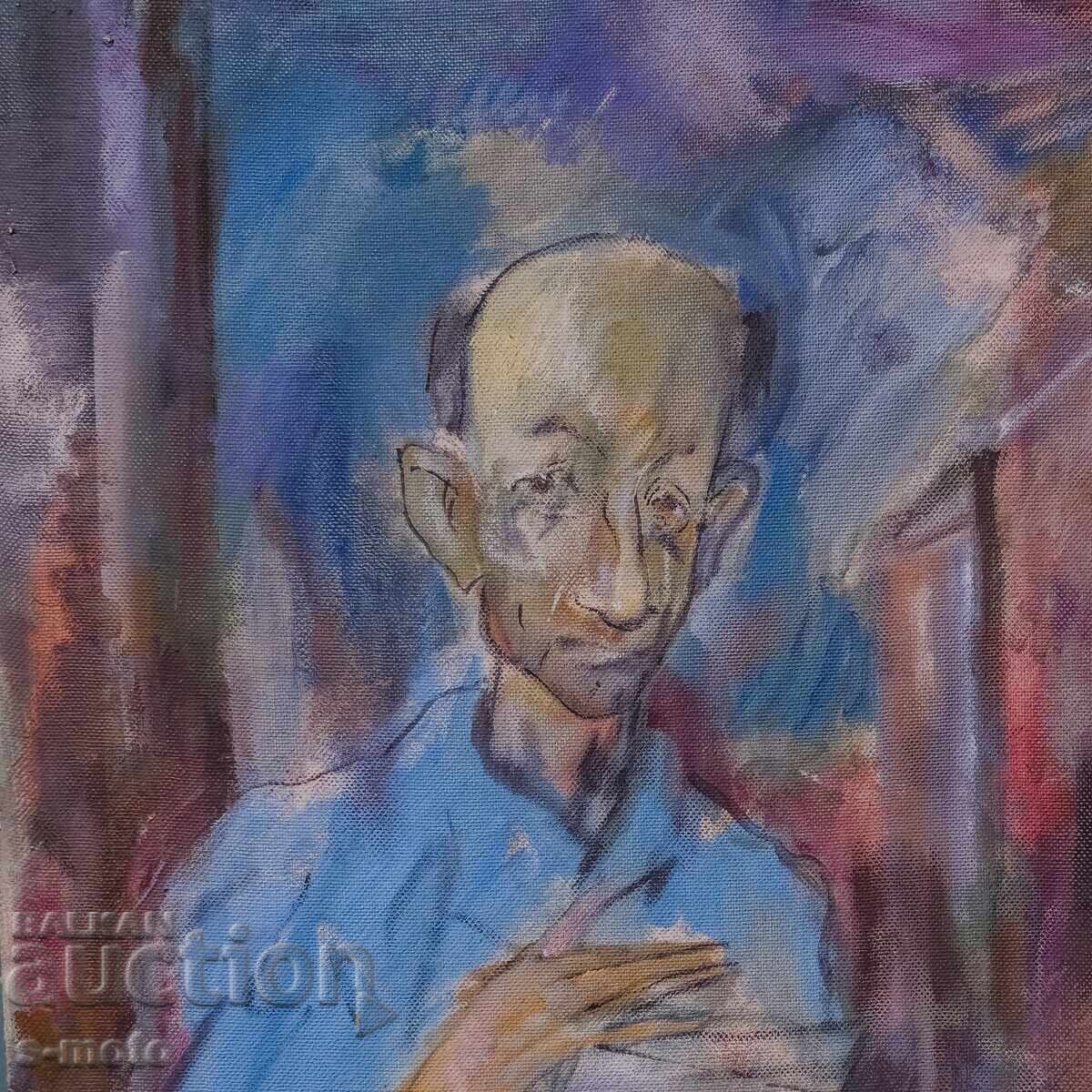 Аукцион Картина маслени бои портрет