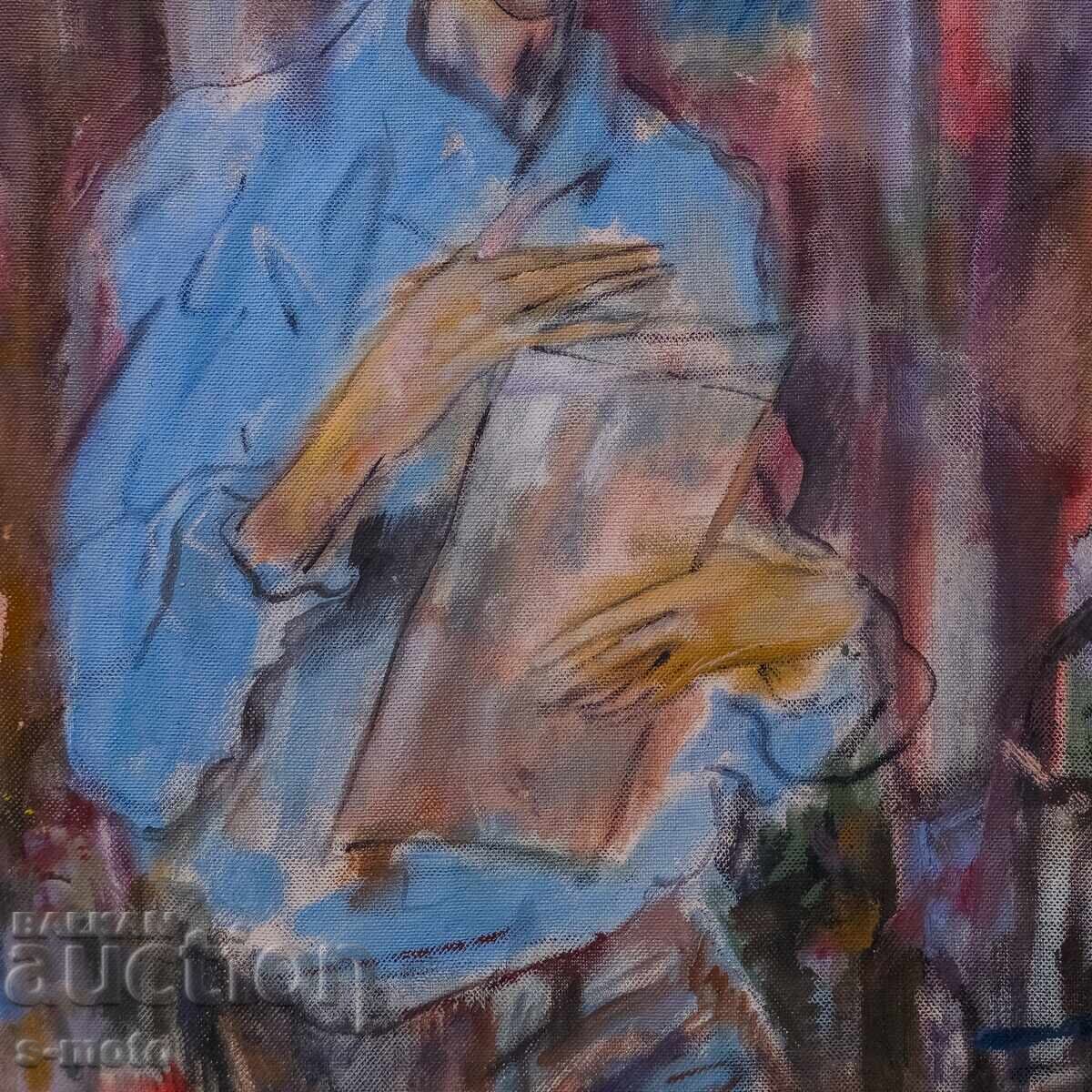 Картина маслени бои портрет - 5