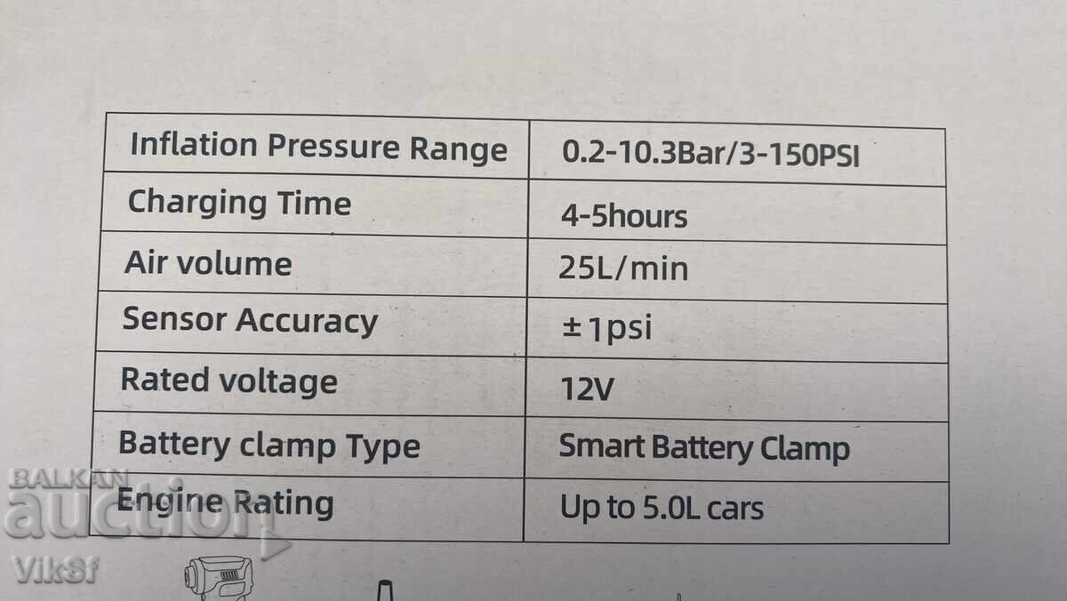 Car starter and air compressor 5-in-1 - 6