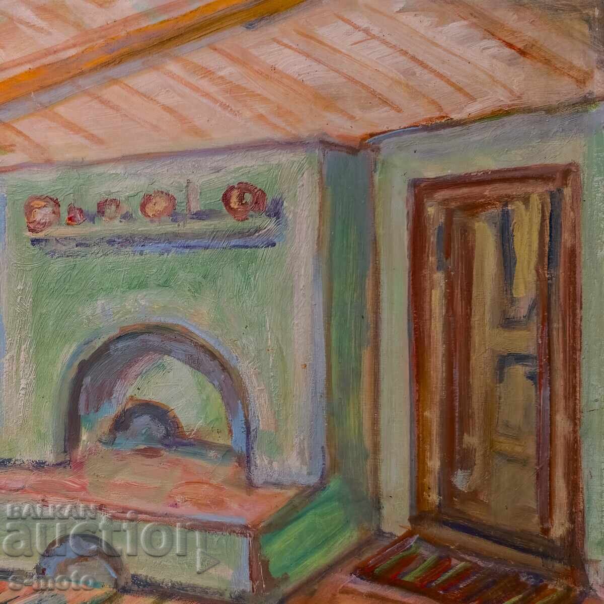 Tablou ulei pe pânză peisaj interior - 6