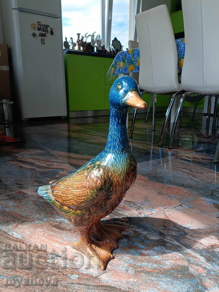 Porcelain figure of a duck, goose