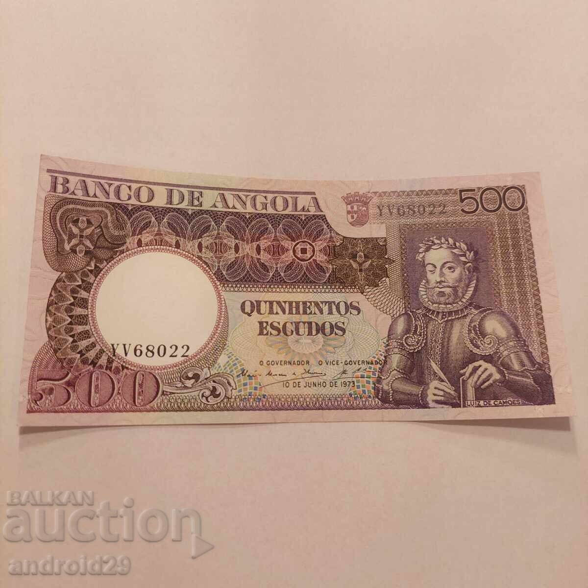 500 Escudo 1973 Angola „Luís de Camões“- UNC