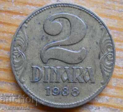 2 dinari 1938 - Iugoslavia