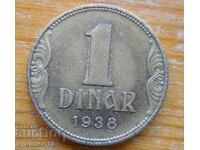 1 δηνάριο 1938 - Γιουγκοσλαβία
