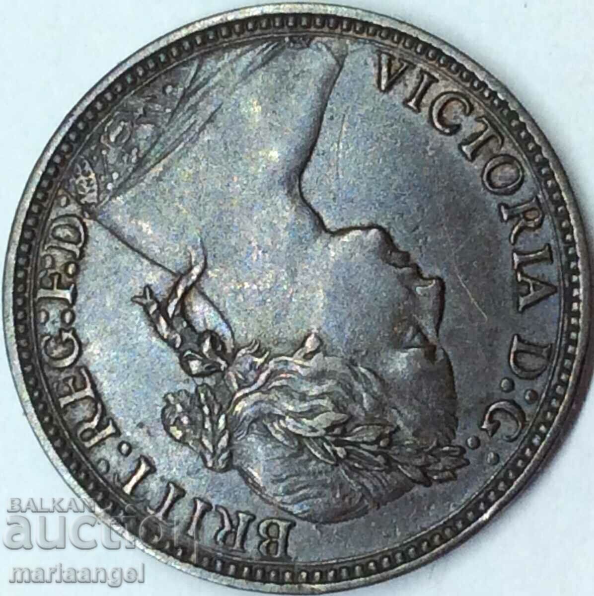 Ηνωμένο Βασίλειο 1 Φαρθίνγκ 1875 Βικτώρια χαλκός - 5