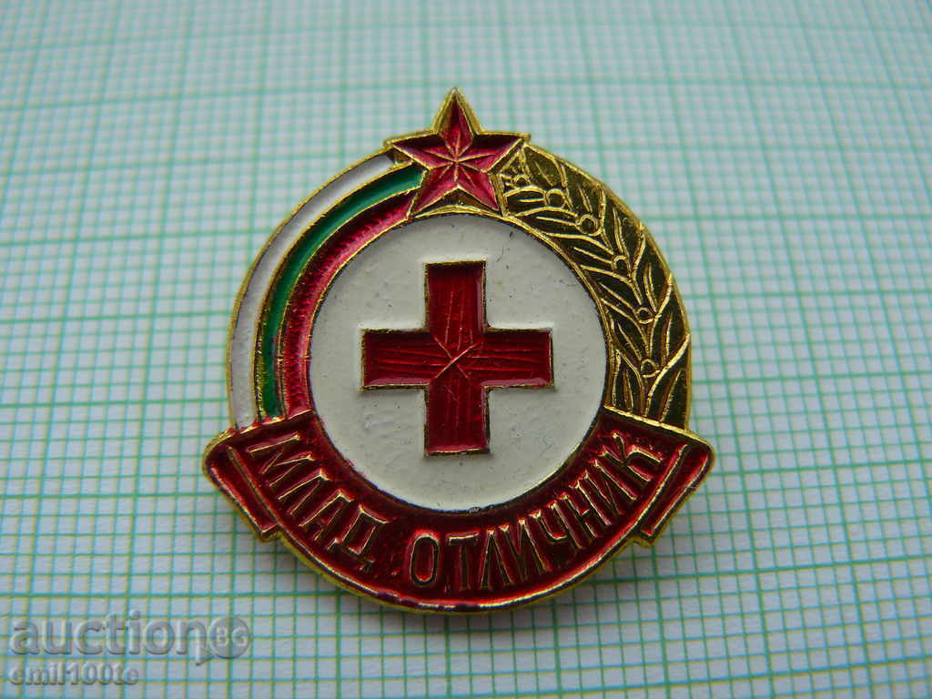 Badge - Junior Excellent Student Red Cross /c