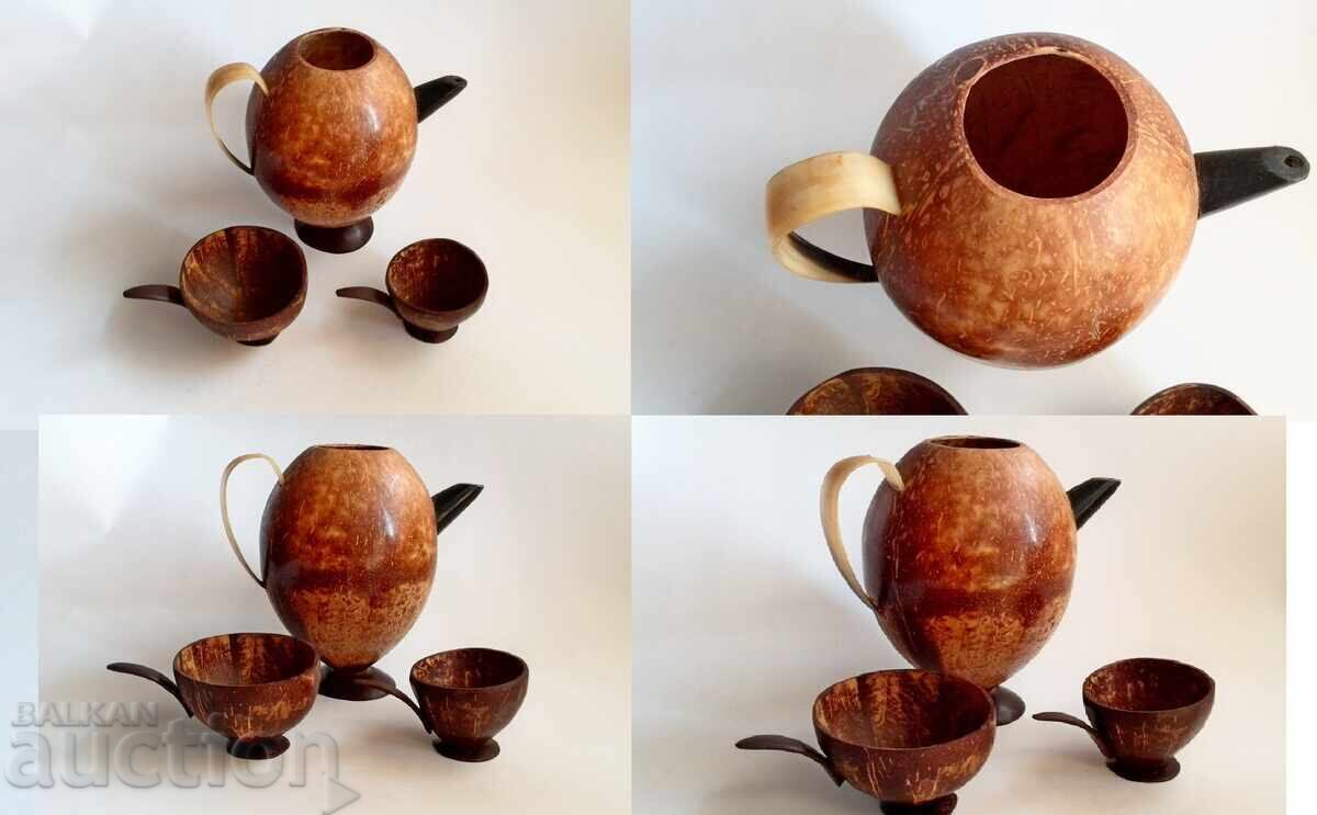 Licitație Cană și căni din nucă de cocos