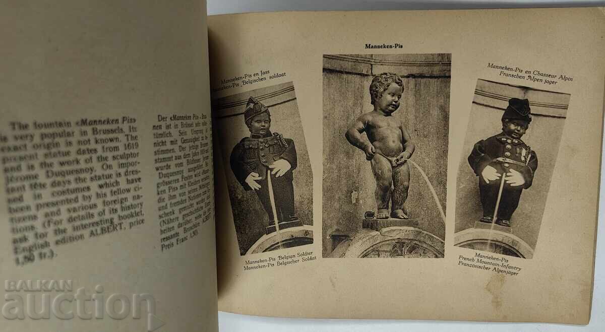 90-YEAR OLD ALBUM BRUSSELS SIGHTS 100 PAGES