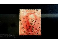 БЕЛГИЯ - 1849 - 40 Centimes Vermillion Leopold I 5 - Класиче