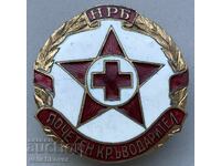 41590 Βουλγαρία σήμα Επίτιμος αιμοδότης ΛΔΒ σμάλτο με βίδα