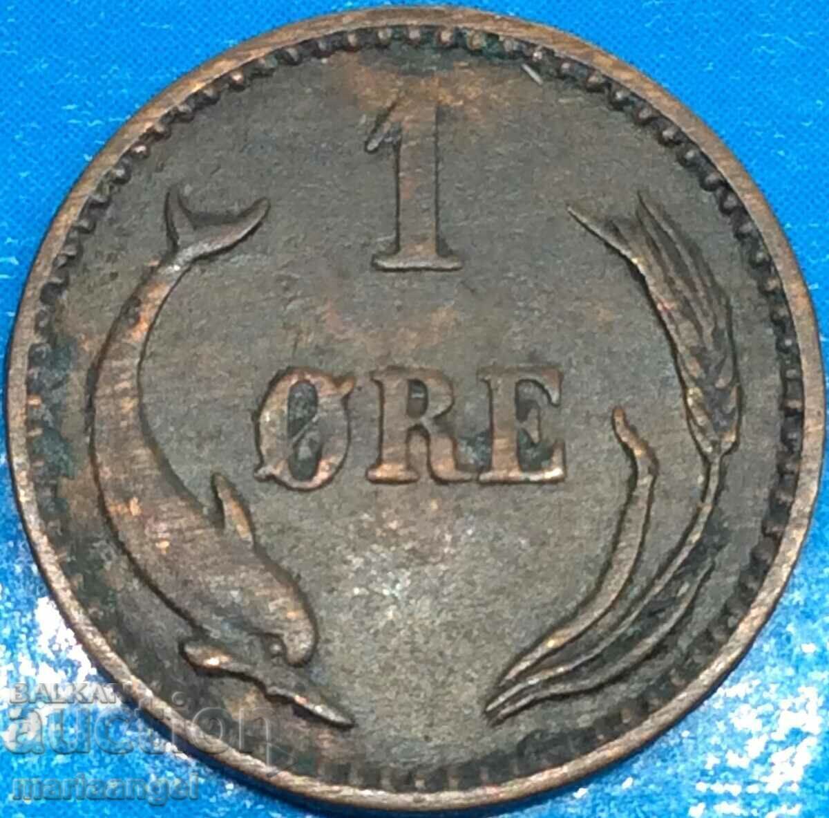 Δανία 1902 1 ore yore - αρκετά σπάνια ονομασία - 5 Δανία 1902 1 ore yore - αρκετά σπάνια ονομασία - 5