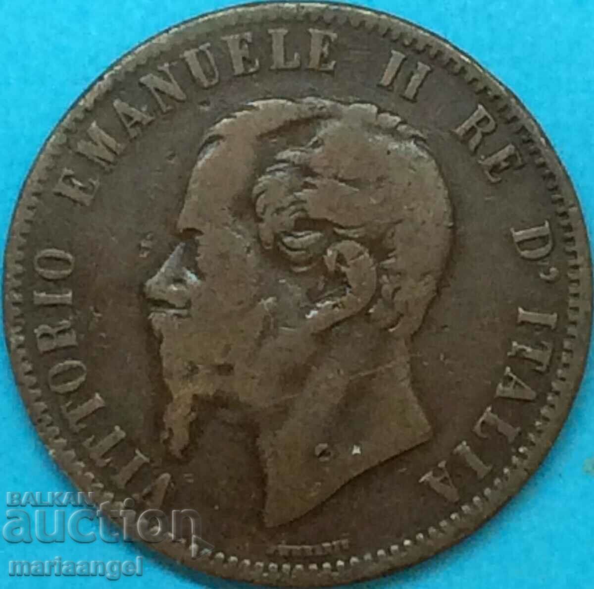 Доставка на 10 чентесими 1867 Италия 30мм Н-Бирминхам Виктор Емануил