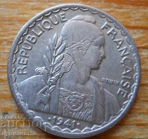 20 сентима 1941 г.  - Френски Индокитай с цена 20.00 лв. | € 10.23