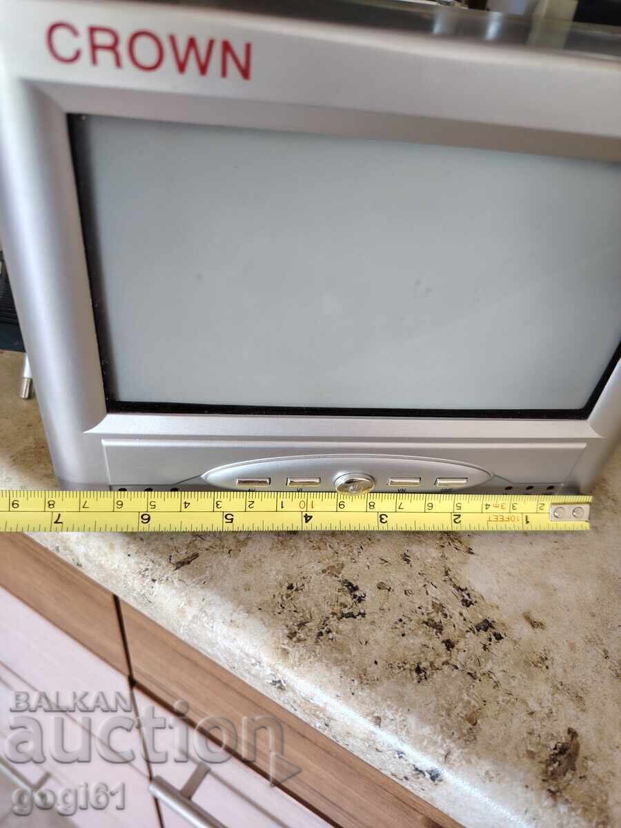 Televizor vechi, mic, de colecție, alb-negru - 6