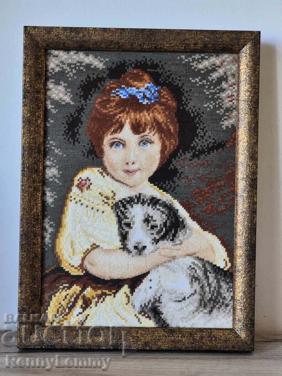 Γομπλέν "Κορίτσι με σκύλο"