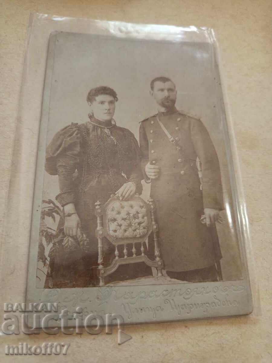 Φωτογραφία χαρτονιού φωτογραφία Αξιωματικός Δημήτρης Καραστογιάνοφ