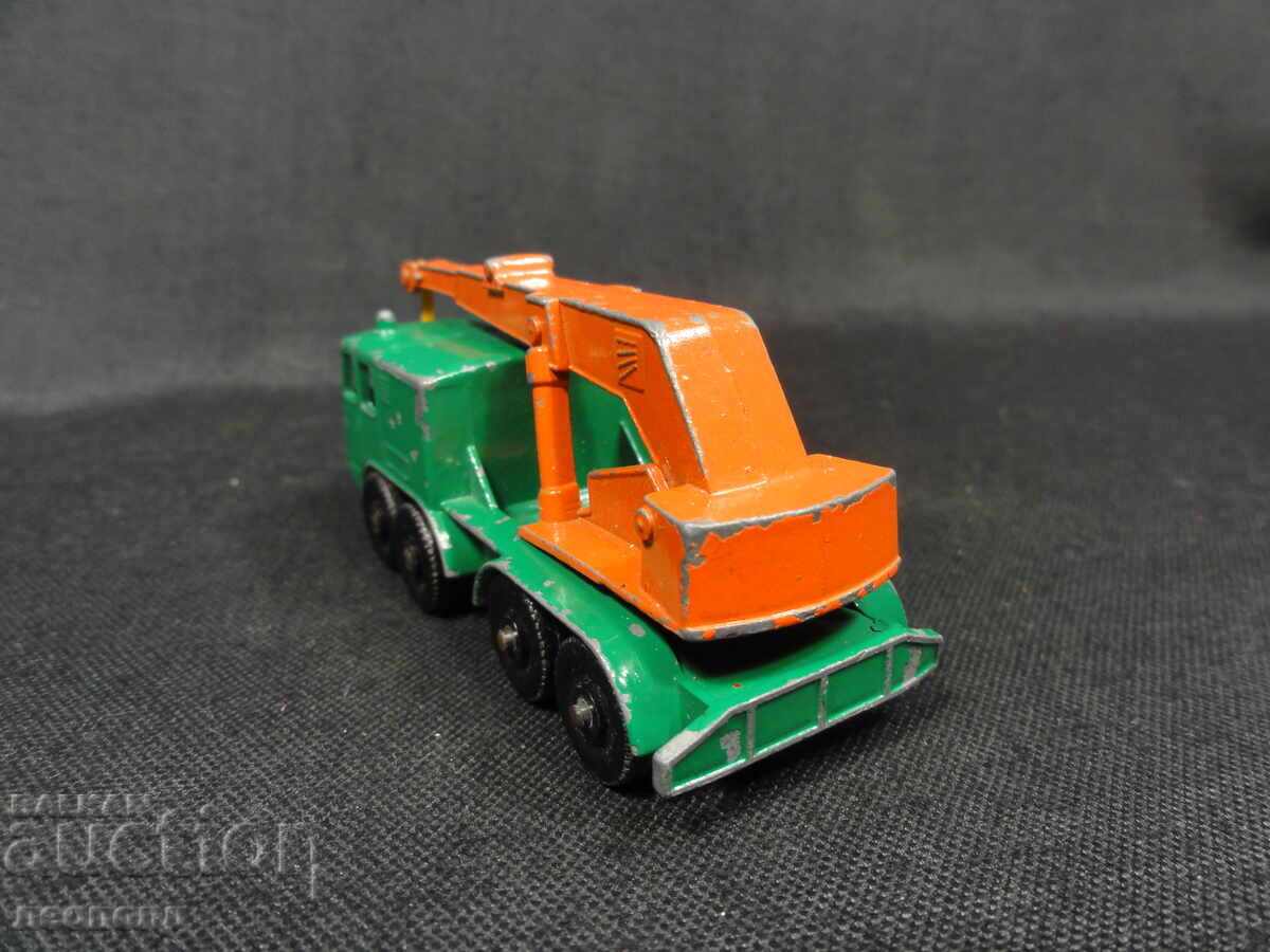 Аукцион СТАРА РЕТРО МЕТАЛНА КОЛИЧКА MATCHBOX ENGLAND 8 WHEELED CRANE
