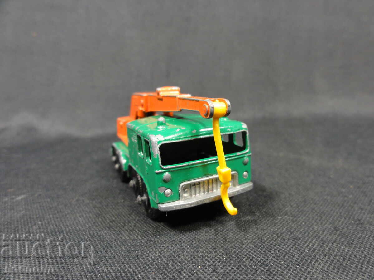 СТАРА РЕТРО МЕТАЛНА КОЛИЧКА MATCHBOX ENGLAND 8 WHEELED CRANE - 5