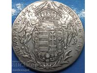 Hungary 1 Thaler 1780 Maria Theresa Kremnitz 27.69g silver