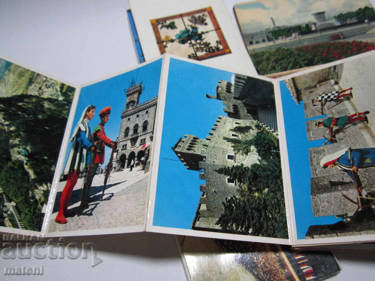 LOT ALBUME FOTO VECHI, CĂRȚI POȘTALE, PARIS, SAN MARINO, ROMA, OSLO - 5