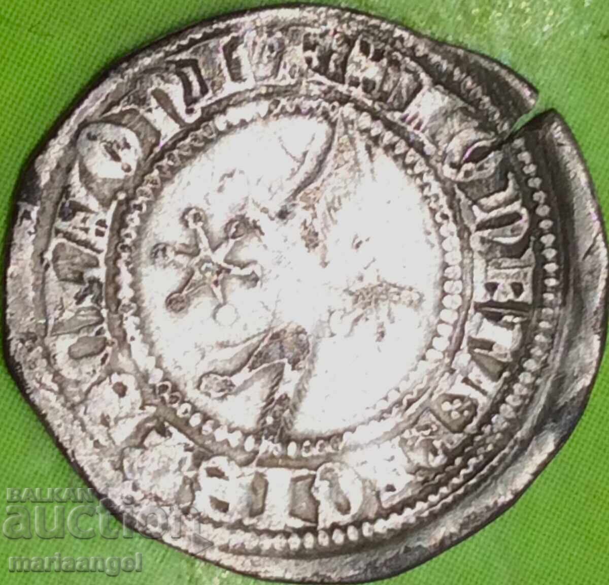 Delivery of Hungary - Slovenia 1 denar Bela IV silver
