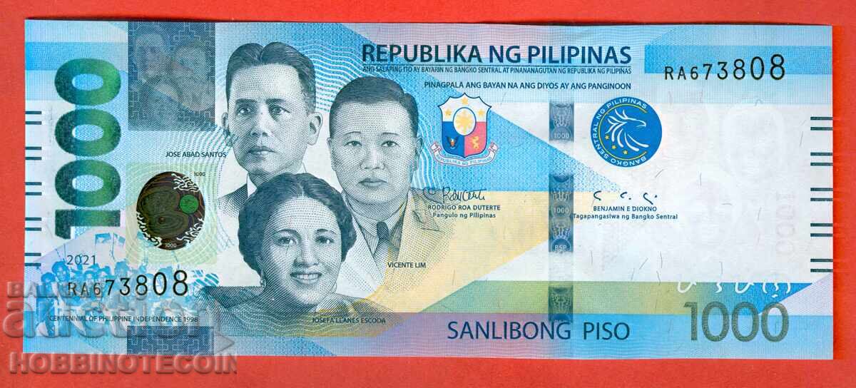 FILIPINE FILIPINE 1000 1 000 Peso emisiune 2021 NOU UNC