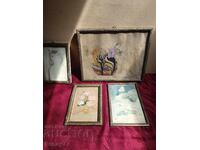 Lot de rame pictate vechi pentru tablouri