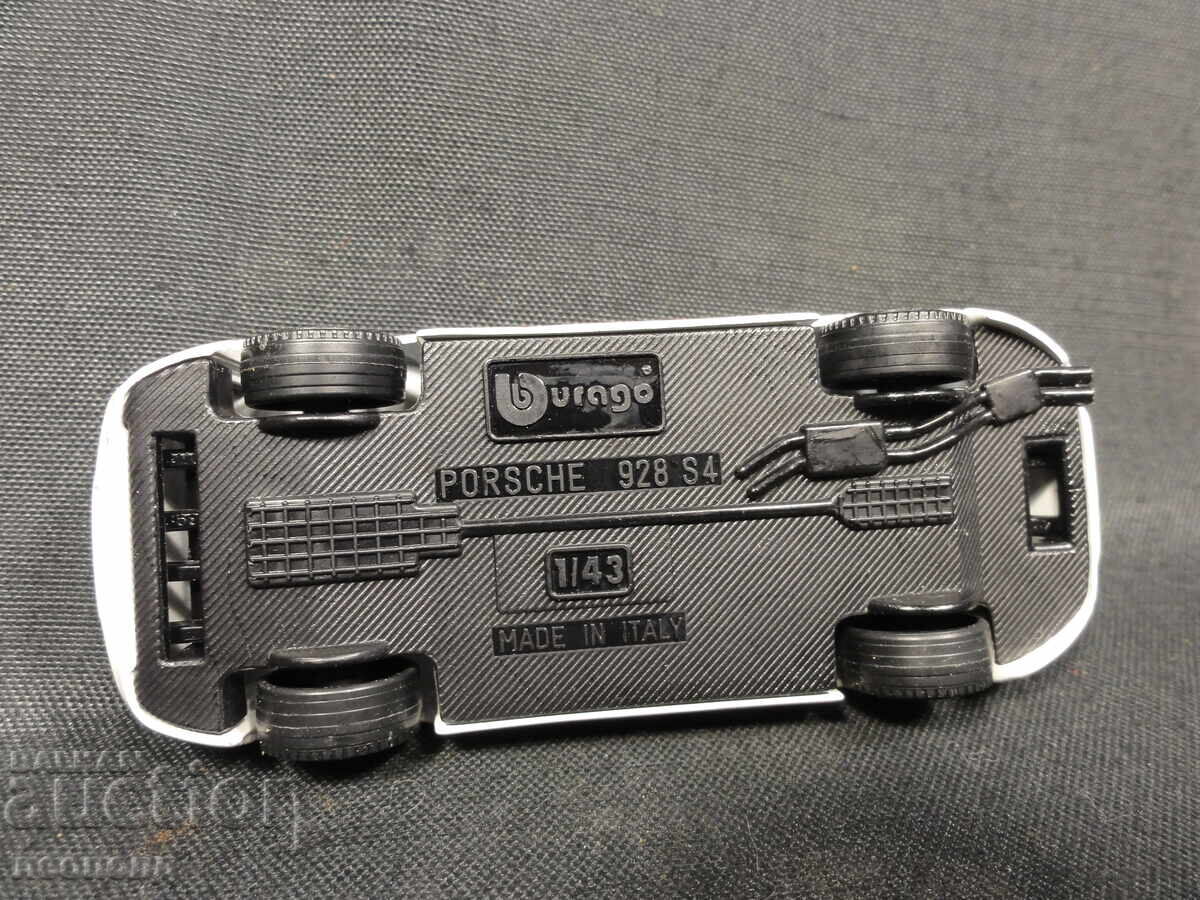 OLD RETRO METAL CAR BURAGO ITALY PORSCHE 928 S4 - 6