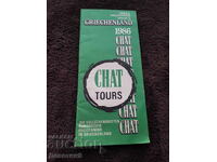 Advertising brochure "Chat Tours" 1986