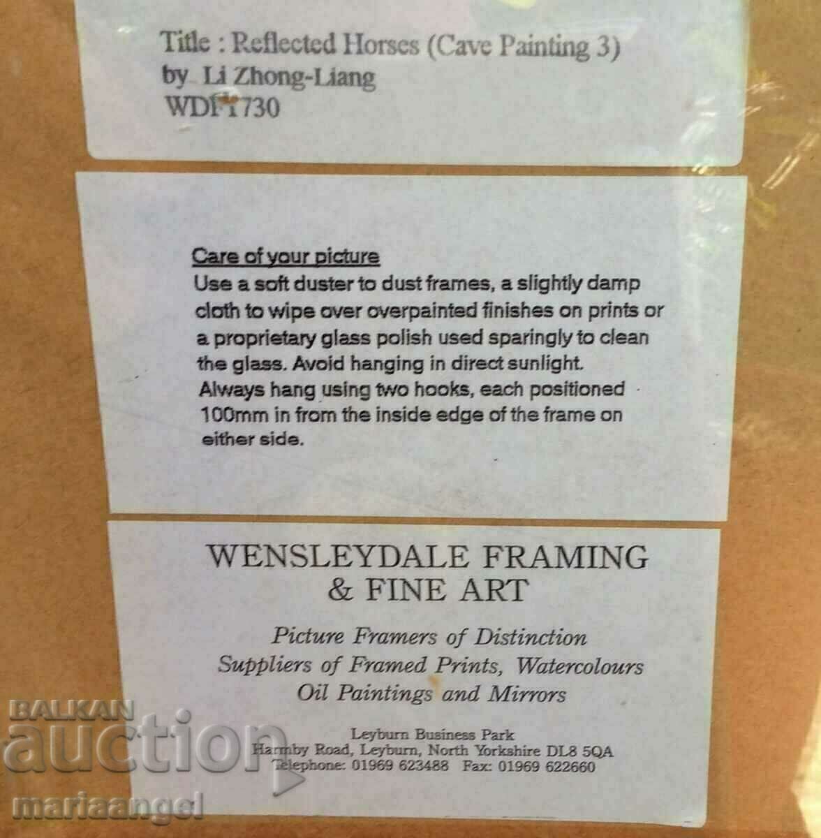 Παράδοση Λι Τζουν-Λιανγκ "Reflected Horses" 1993 Λονδίνο 125x93cm Παράδοση Λι Τζουν-Λιανγκ "Reflected Horses" 1993 Λονδίνο 125x93cm