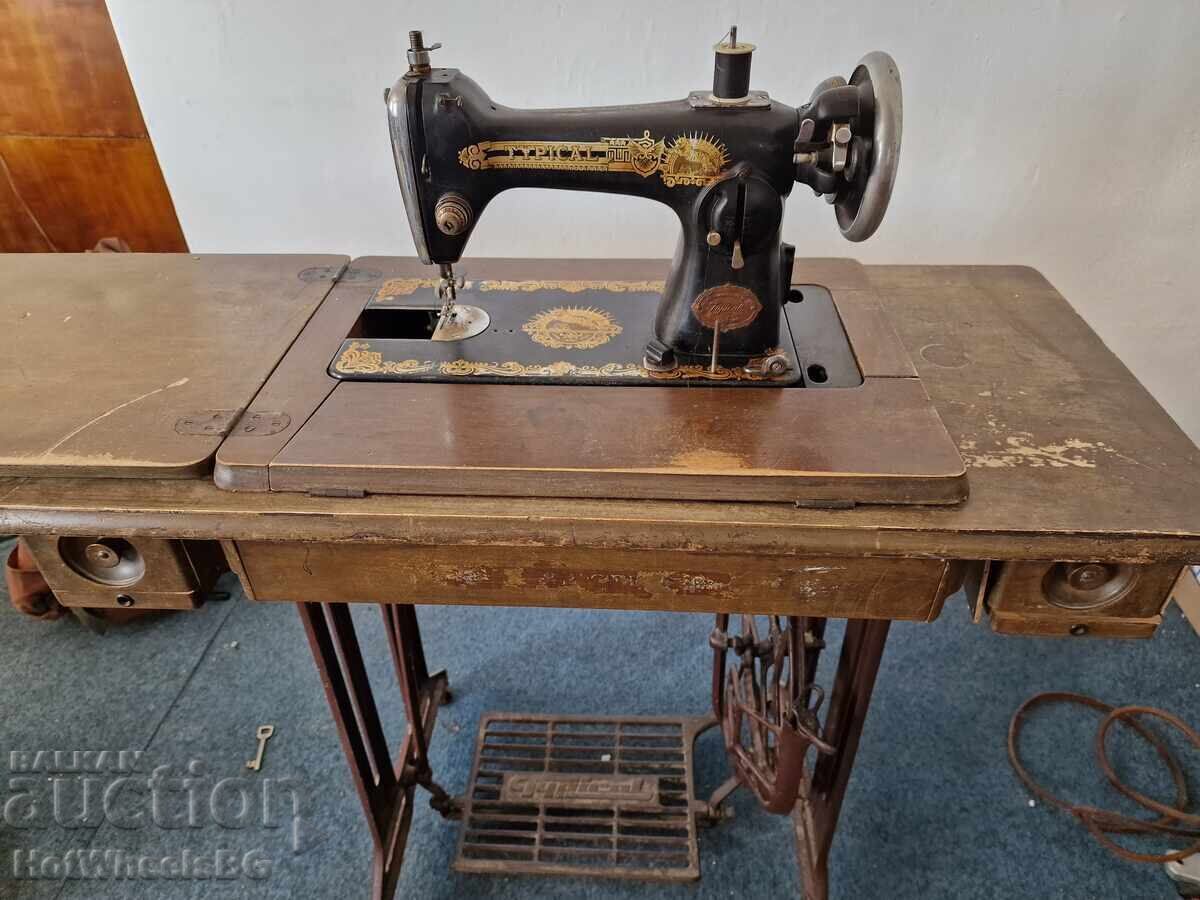 Typical Foot-Operated Sewing Machine