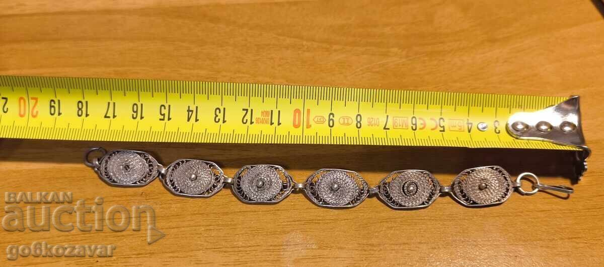 ΠΑΛΙΟ ΑΣΗΜΕΝΙΟ ΒΡΑΧΙΟΛΙ ΦΙΛΙΓΡΑΝ ΜΝ, ΥΨΗΛΗΣ ΚΑΘΑΡΟΤΗΤΑΣ! - 5