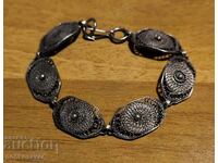 OLD SILVER FILIGREE BRACELET, VERY HIGH GRADE!
