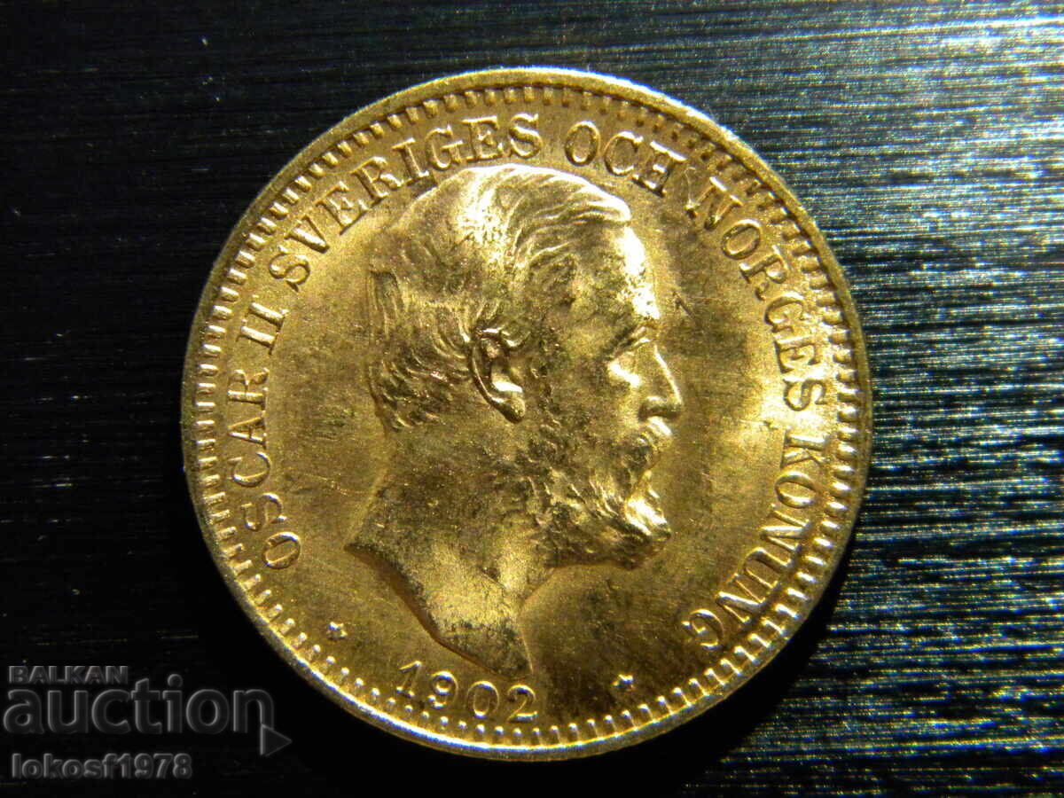 Gold. 1902. 20 Kroner. Oscar II. UNC Gold. 1902. 20 Kroner. Oscar II. UNC