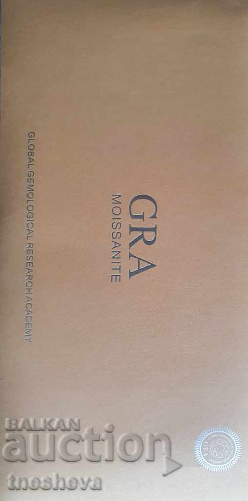 Licitație Moissanite / diamant / alb 6,5 mm, 1 ct. cu certificat Licitație Moissanite / diamant / alb 6,5 mm, 1 ct. cu certificat