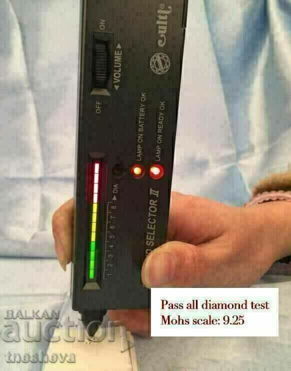 Livrarea Moissanite / diamant / alb 6,5 mm, 1 ct. cu certificat