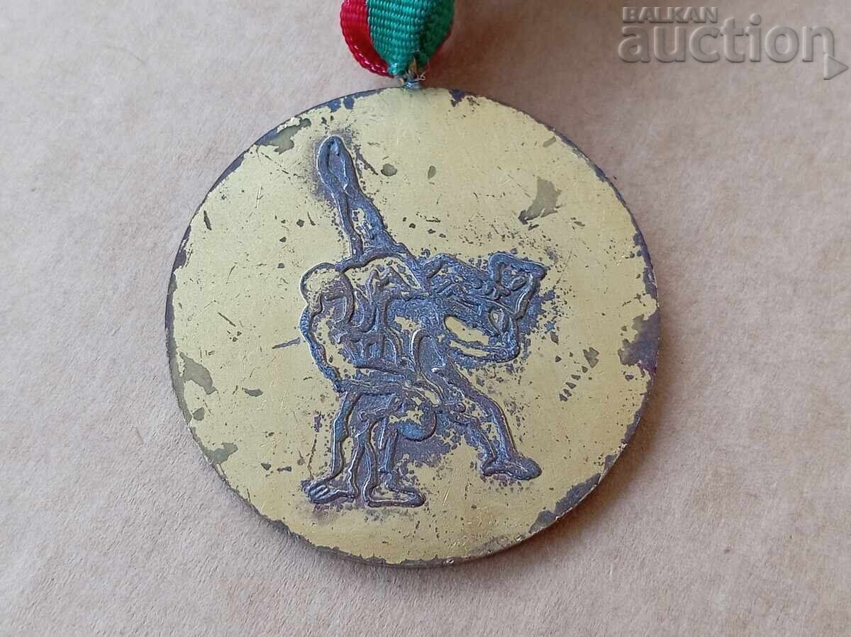 Medal with Tricolor, Wrestling, Angel Voyvoda, Haskovo - 5