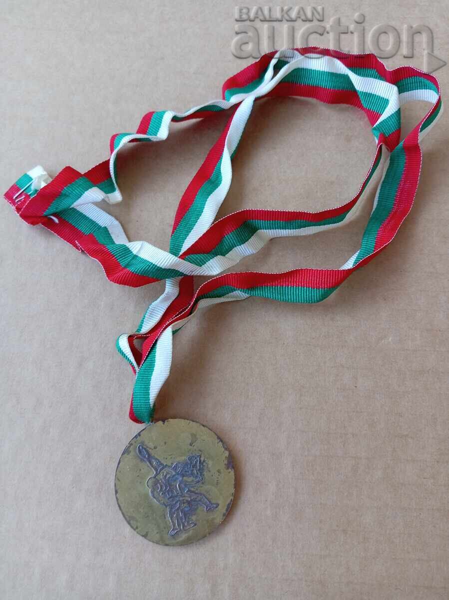 Medal with Tricolor, Wrestling, Angel Voyvoda, Haskovo - 6