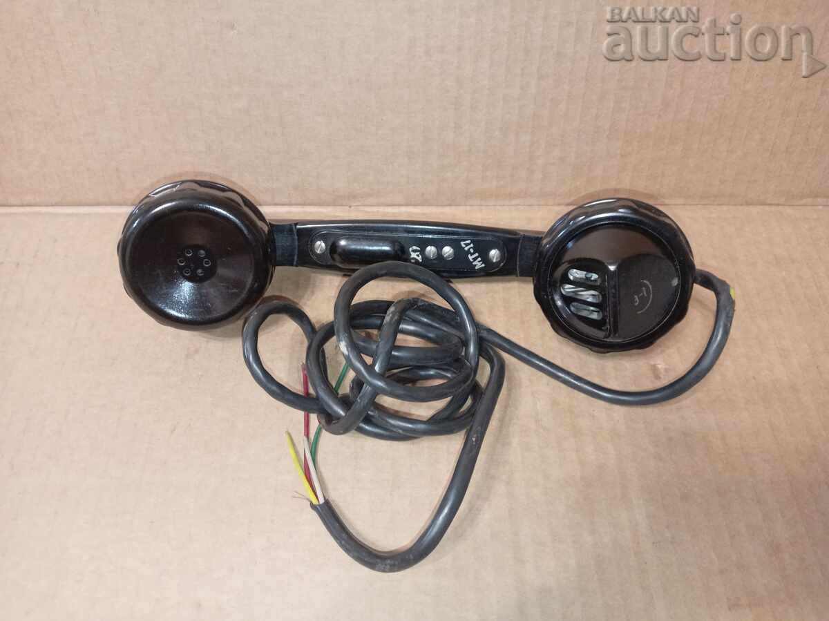 robust bakelite handset TAP field telephone USSR USSR