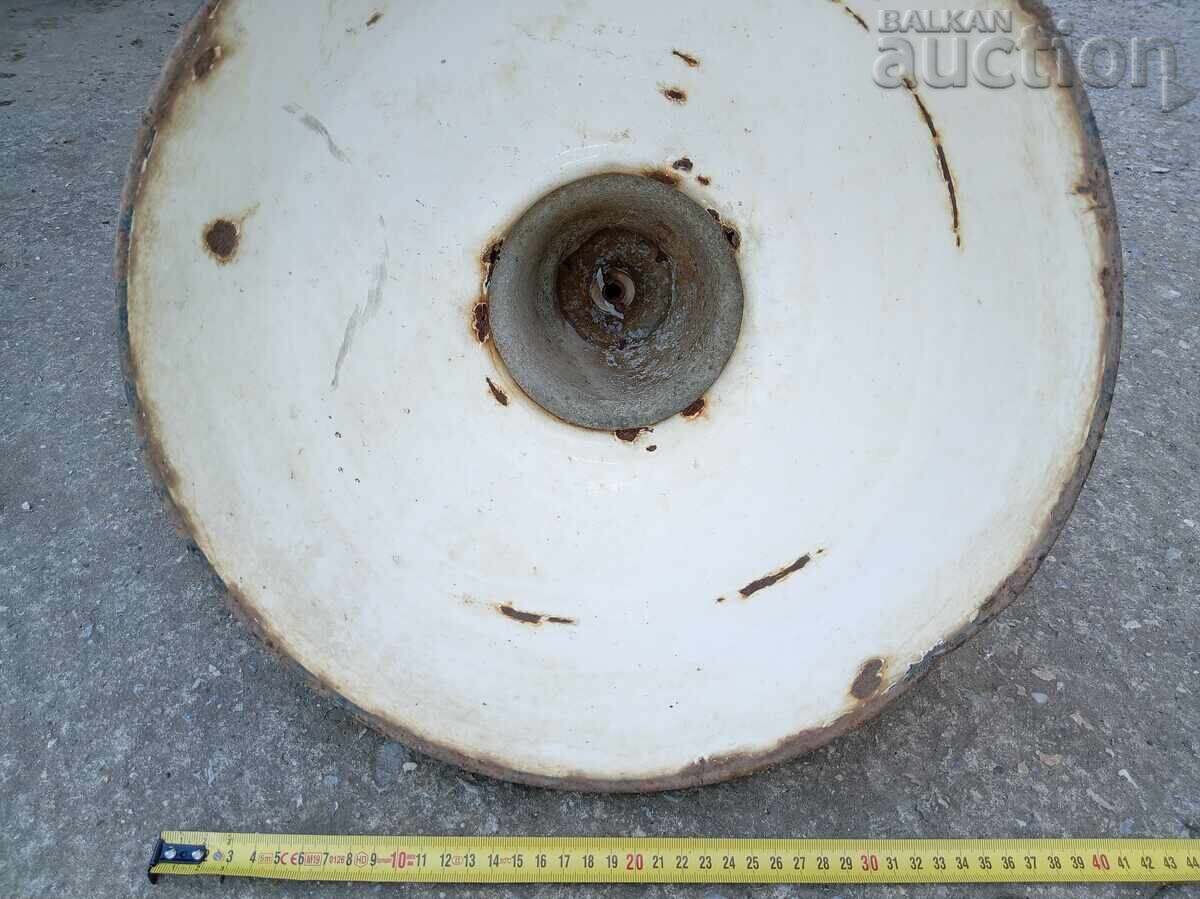 μεγάλη βιομηχανική λάμπα ανακλαστήρα εμαγιέ 60s - 5 μεγάλη βιομηχανική λάμπα ανακλαστήρα εμαγιέ 60s - 5