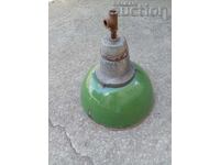 μεγάλη βιομηχανική λάμπα ανακλαστήρα εμαγιέ 60s