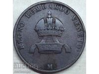 Lombardy Venice 5 centesimi 1849 Italy M - Milan - rare