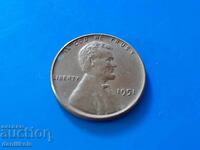 *$*Y*$* ΗΠΑ 1 ΛΕΠΤΟ 1951 Χωρίς Γράμμα - ΑΡΙΣΤΗ *$*Y*$*