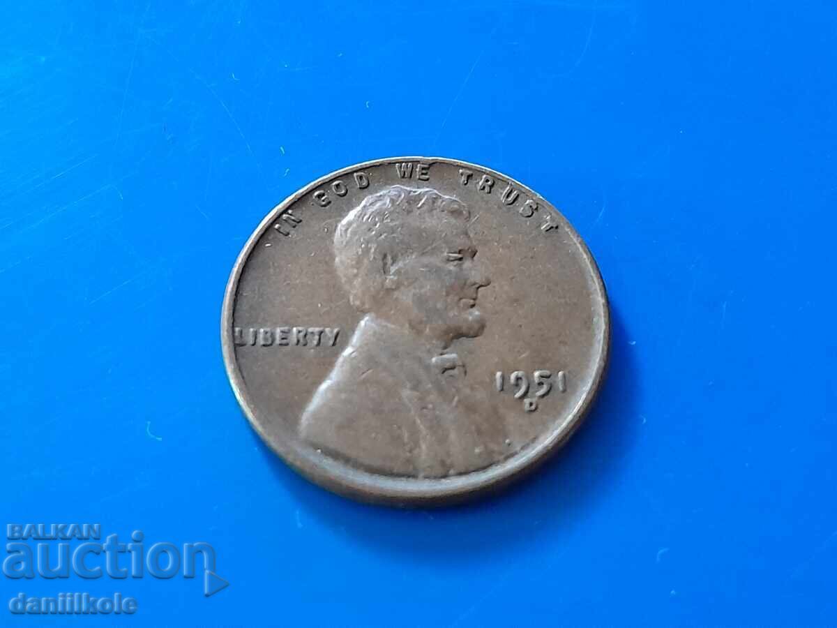 Δημοπρασία *$*Y*$* ΗΠΑ 1 ΛΕΠΤΟ 1951 Γράμμα D - ΑΡΙΣΤΗ *$*Y*$* Δημοπρασία *$*Y*$* ΗΠΑ 1 ΛΕΠΤΟ 1951 Γράμμα D - ΑΡΙΣΤΗ *$*Y*$*