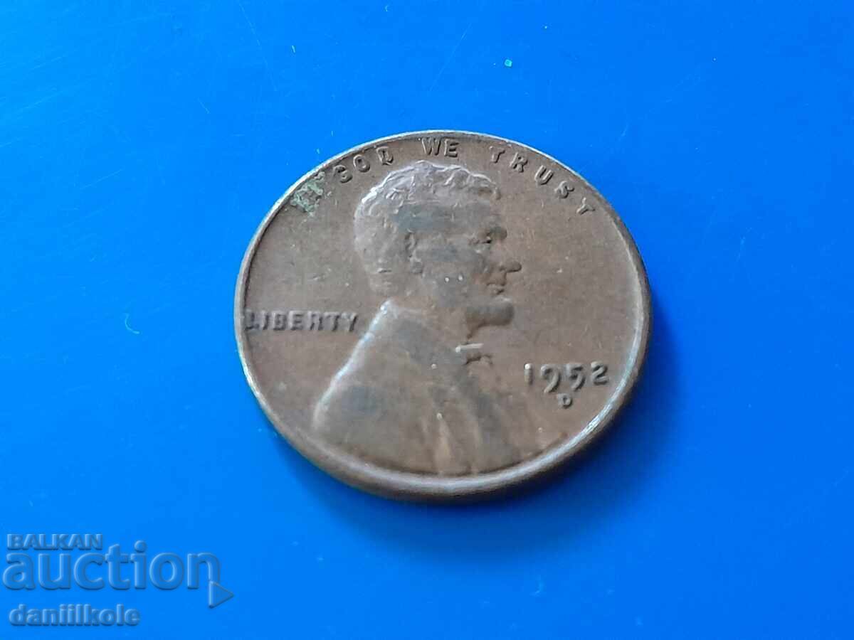 *$*Y*$* ΗΠΑ 1 ΛΕΠΤΟ 1952 Γράμμα D - ΑΡΙΣΤΗ *$*Y*$* *$*Y*$* ΗΠΑ 1 ΛΕΠΤΟ 1952 Γράμμα D - ΑΡΙΣΤΗ *$*Y*$*